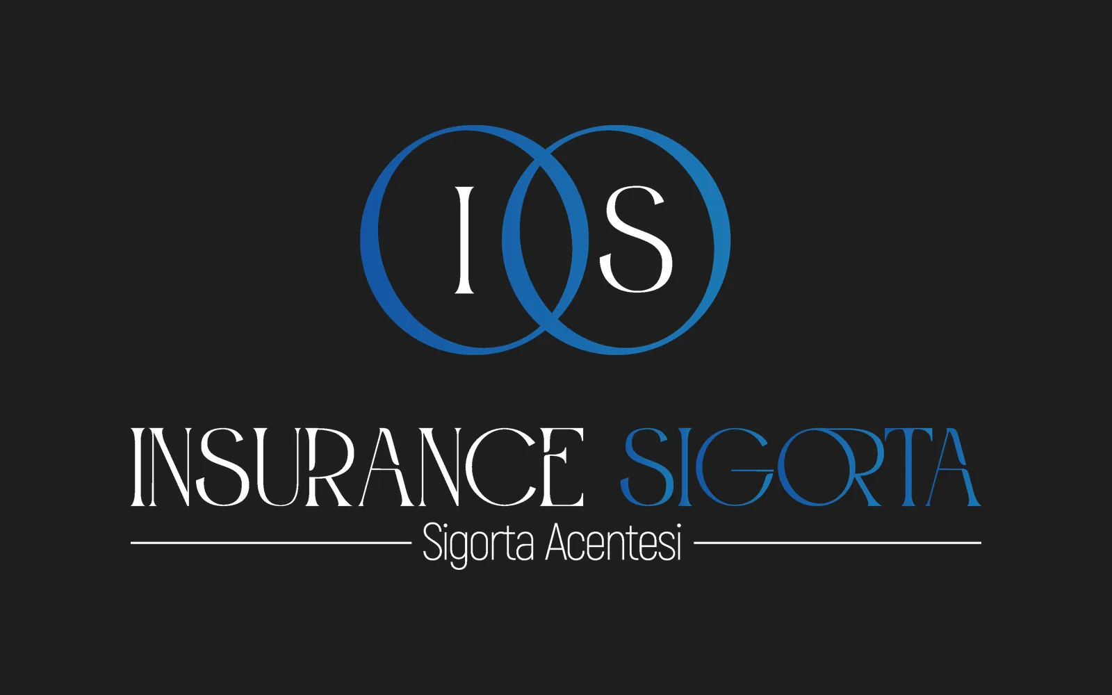 Logo alternatifi 12: iç içe geçmiş iki halka içinde I ve S
